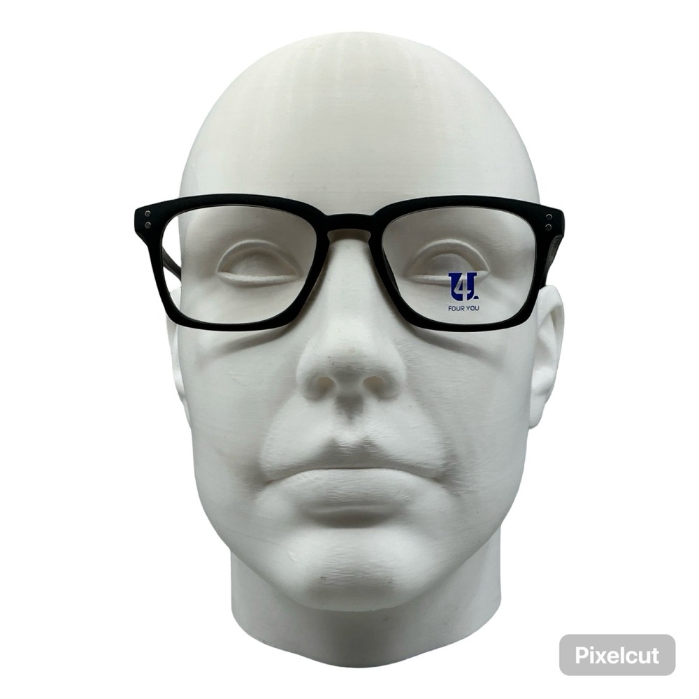 Four You US 90 Capri Black Eyeglasses 48-17-145 Square Frames Unisex NEW